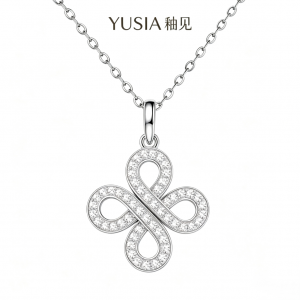 YUSIA 釉见 四结情缘吉祥吊坠项链