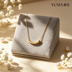 YUSIA 釉见 璀璨笑脸轻奢锁骨链