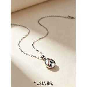 YUSIA 釉见 流光彩蛋简约吊坠项链