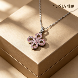 YUSIA 釉见 四结情缘吉祥吊坠项链