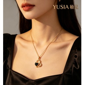 YUSIA釉见 同心环扣轻奢项链