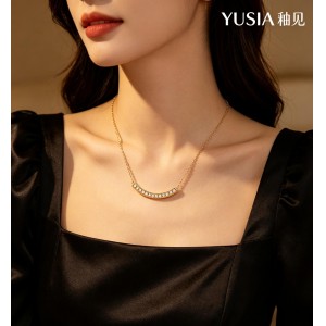 YUSIA 釉见 璀璨笑脸轻奢锁骨链